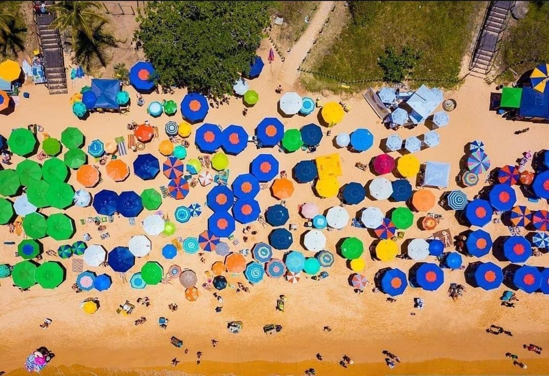 شقة Apt Encantador Praia Do Morro 20 Metros Da Praia. غواراباري المظهر الخارجي الصورة